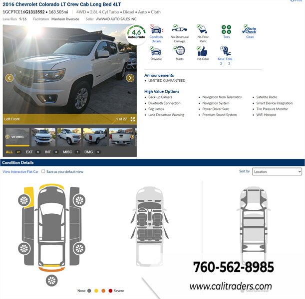 2016 Chevrolet Colorado LT   - Photo 1 - San Diego, CA 92154