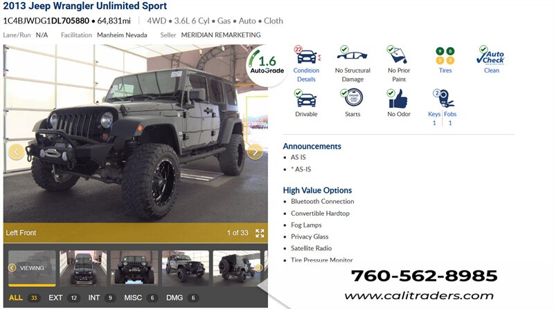 2013 Jeep Wrangler Unlimited Sport   - Photo 1 - San Diego, CA 92154