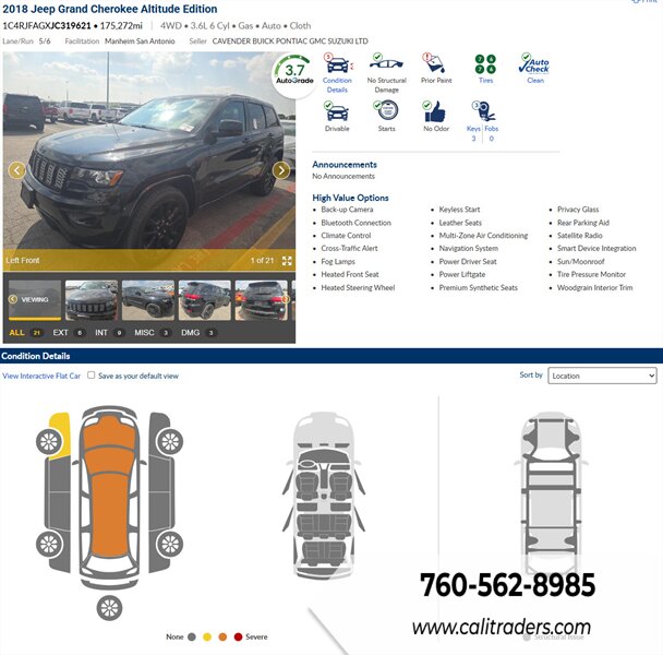 2018 Jeep Grand Cherokee Altitude   - Photo 1 - San Diego, CA 92154