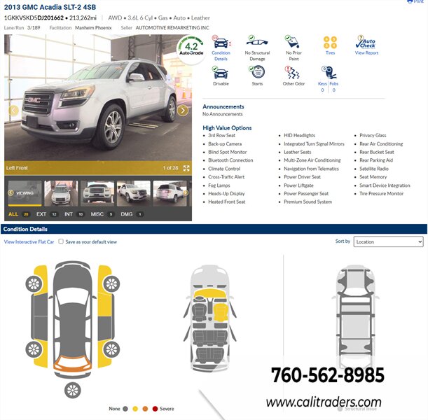 2013 GMC Acadia SLT-2   - Photo 1 - San Diego, CA 92154