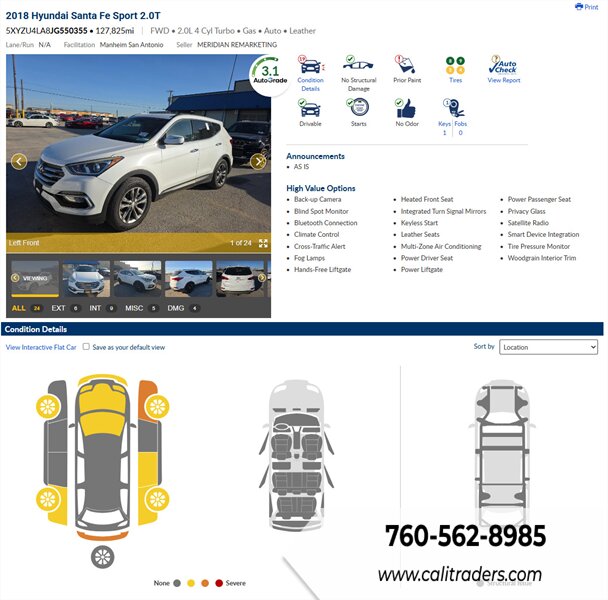 2018 Hyundai SANTA FE Sport 2.0T   - Photo 1 - San Diego, CA 92154