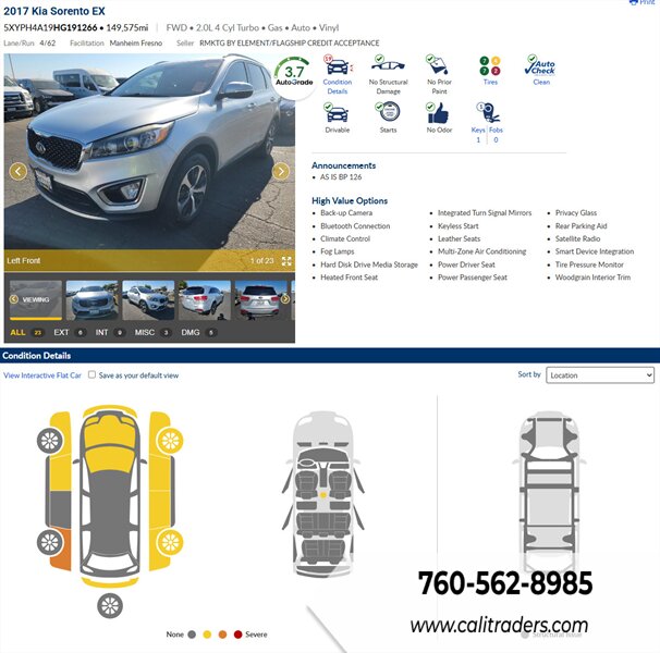 2017 Kia Sorento EX   - Photo 1 - San Diego, CA 92154