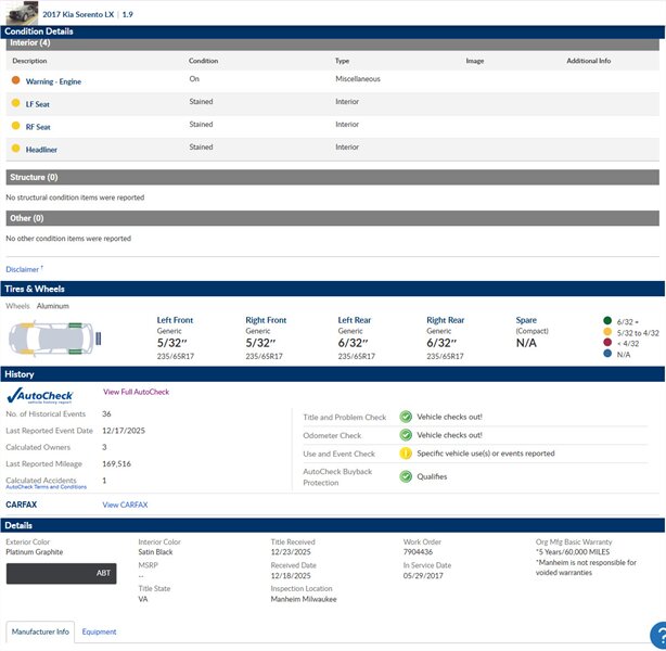 2017 Kia Sorento LX V6 - Photo 4 - San Diego, CA 92154