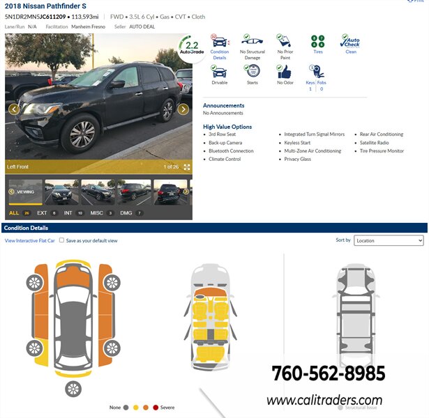 2018 Nissan Pathfinder SV   - Photo 1 - San Diego, CA 92154