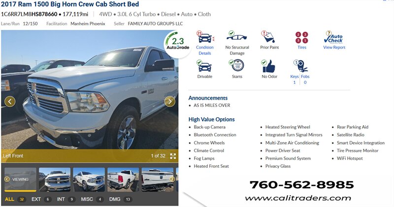 2017 RAM 1500 SLT   - Photo 1 - San Diego, CA 92154