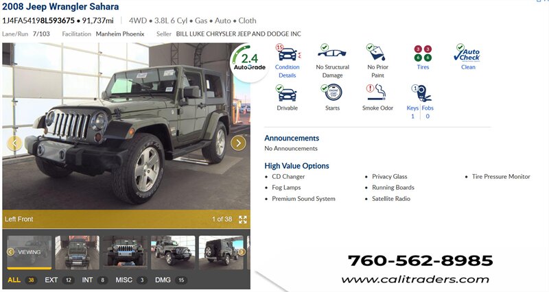 2008 Jeep Wrangler Sahara   - Photo 1 - San Diego, CA 92154
