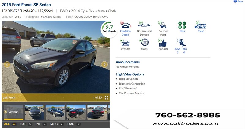 2015 Ford Focus SE  