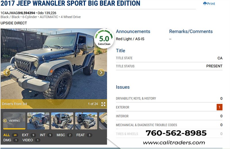 2017 Jeep Wrangler Big Bear   - Photo 1 - San Diego, CA 92154