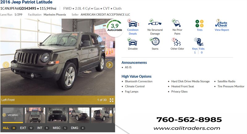 2016 Jeep Patriot Latitude   - Photo 1 - San Diego, CA 92154