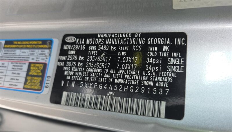 2017 Kia Sorento LX V6 - Photo 22 - San Diego, CA 92154