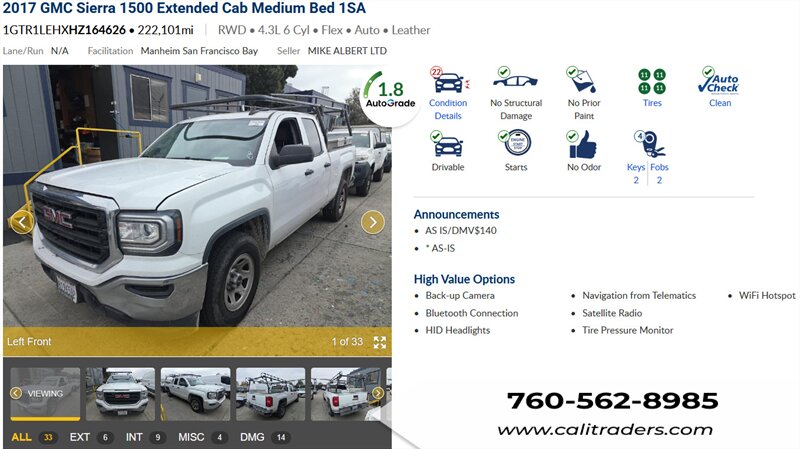 2017 GMC Sierra 1500   - Photo 1 - San Diego, CA 92154