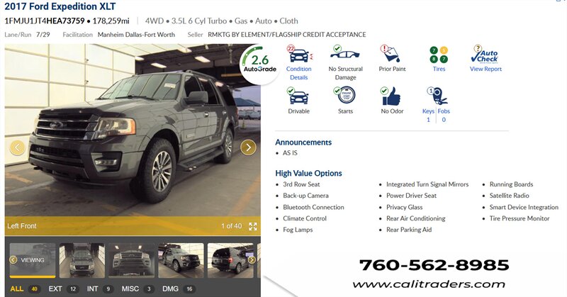 2017 Ford Expedition XLT   - Photo 1 - San Diego, CA 92154