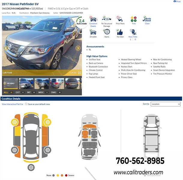 2017 Nissan Pathfinder SV   - Photo 1 - San Diego, CA 92154