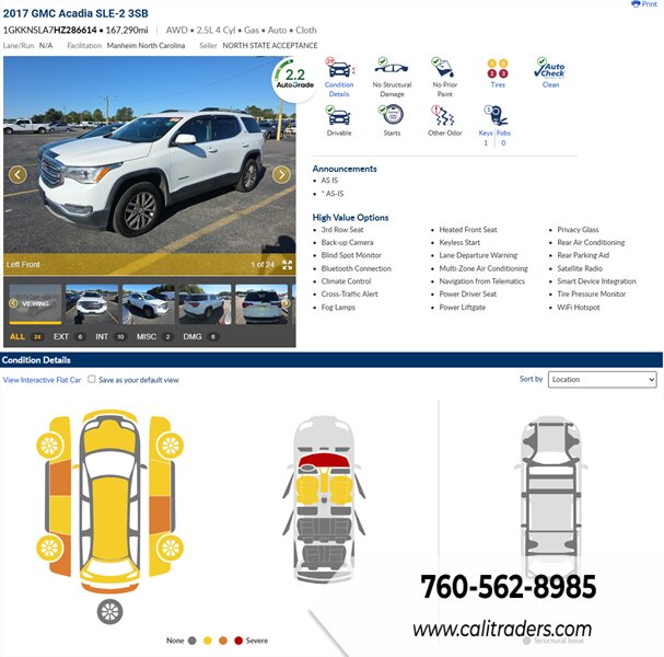 2017 GMC Acadia SLE-2   - Photo 1 - San Diego, CA 92154