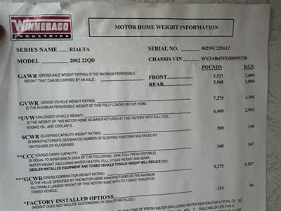 2002 Winnebago Rialta camper van - Photo 91 - Brea, CA 92822