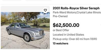 2001 Rolls-Royce Silver Seraph   - Photo 14 - Brea, CA 92822