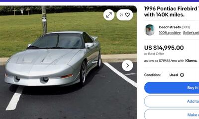 1994 Pontiac Firebird Trans Am  5.7 V8 auto - Photo 13 - Brea, CA 92822