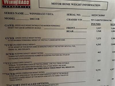 2002 Winnebago Vista 21B Rialta - Photo 26 - Brea, CA 92822