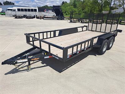2025 DownEarth 82 " x 16' Dual ATV Tandem Axle Utility   - Photo 3 - Goshen, IN 46526
