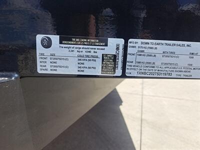 2025 DownEarth 82 " x 20' Tandem Axle 7k Car Hauler - Photo 7 - Goshen, IN 46526