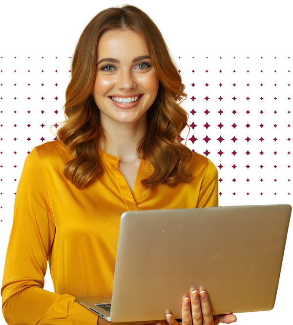 financing woman on laptop