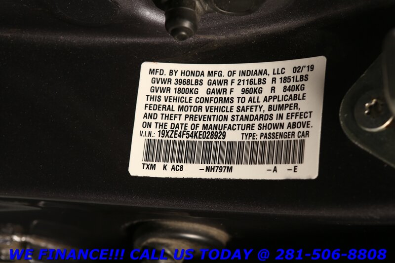 used 2019 Honda Insight car, priced at $18,495